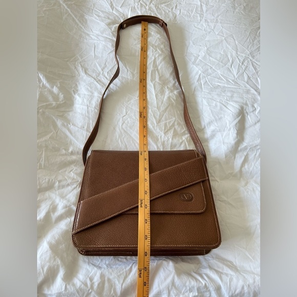 Valentino Garavani Brown Leather Single Strap Shoulder Bag Italy | VTG Authentic - Picture 6 of 12